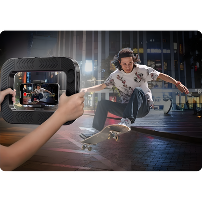 Portable Ring Light With Adjustable Phone Mount For Videos