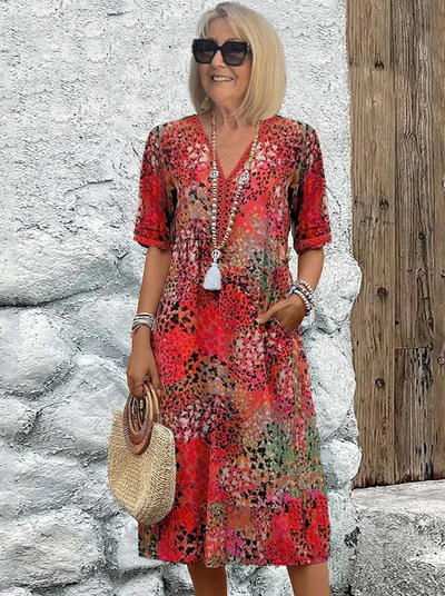 Vibrant Midi Dress Elegant Summer Style Perfect For Every Occasion