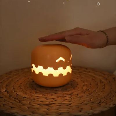 Halloween Pumpkin Night Light Decorative Pressed Pumpkin Lamp