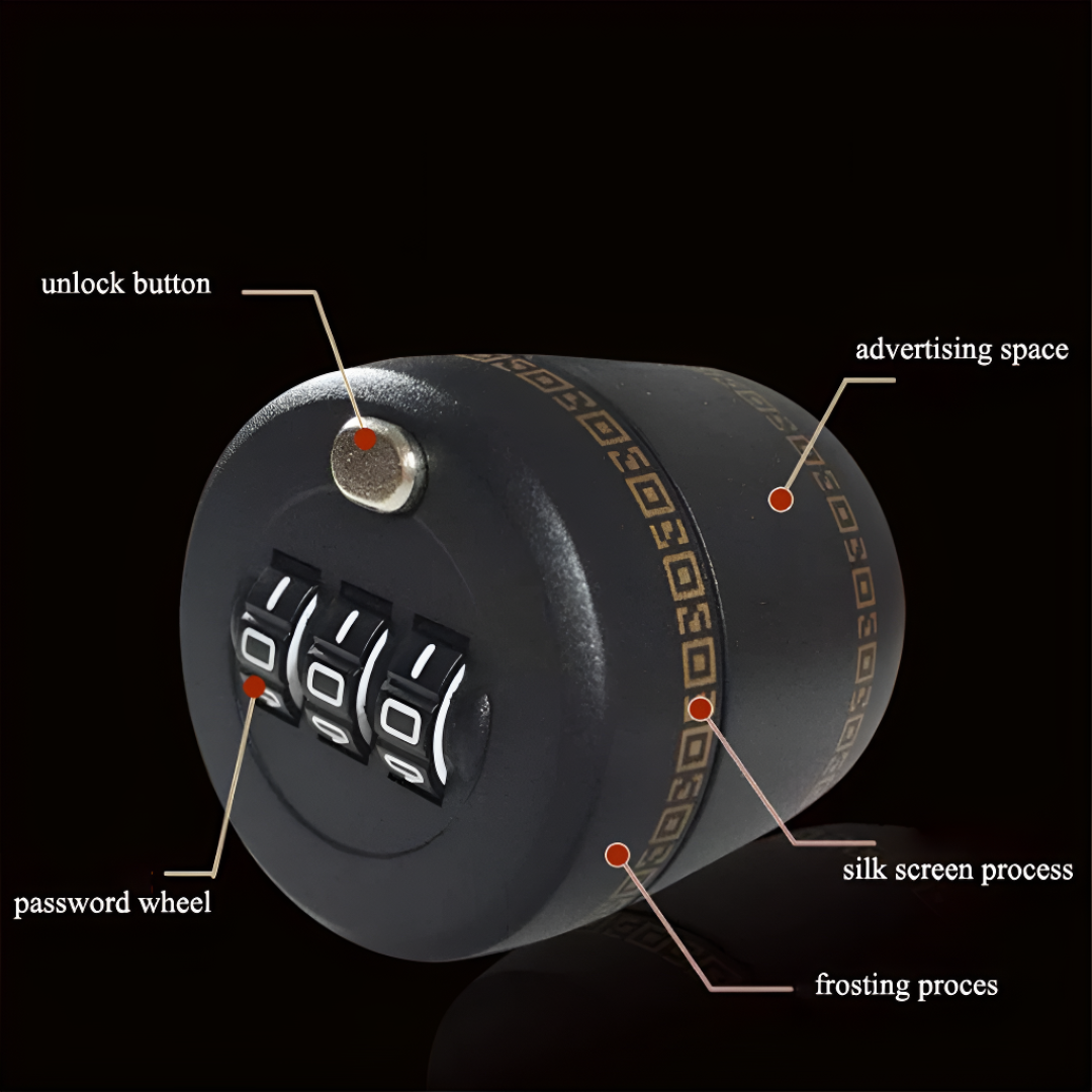 Combination Lock For Bottles Secure Drink Lock With Easy Reset