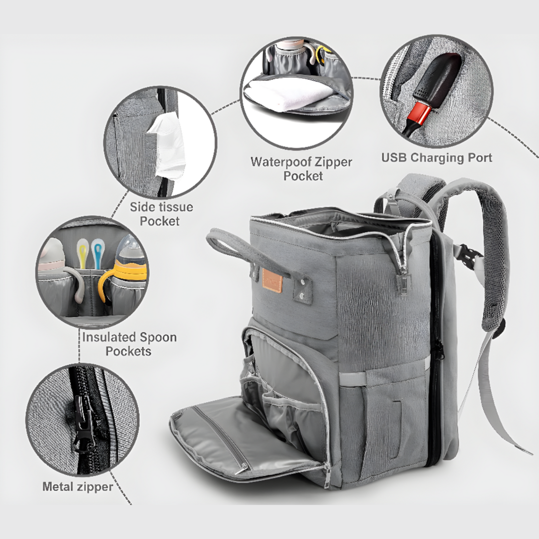 Portable Baby Crib Carry Bag Lightweight Travel Nursery Organizer