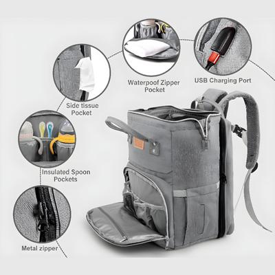Portable Baby Crib Carry Bag Lightweight Travel Nursery Organizer