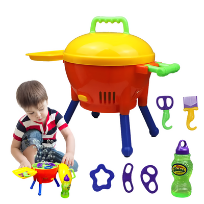 Bubble BBQ Grill Toy Fun Outdoor Playset For Kids