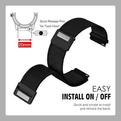 Magnetic Buckle Watch Strap Durable Comfortable Adjustable Band