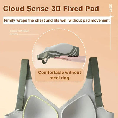 Wireless Push-up Bra Wireless Comfort No Sagging Support Bra