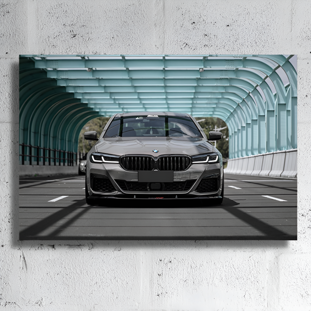 LED Car Wall Art Canvas Modern Lighted Vehicle Wall Decor