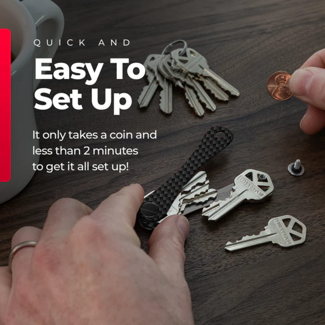 Key Organizer Compact Anti-Clutter Holder For Easy Access
