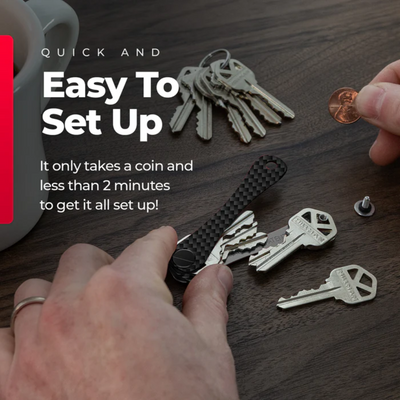 Key Organizer Compact Anti-Clutter Holder For Easy Access