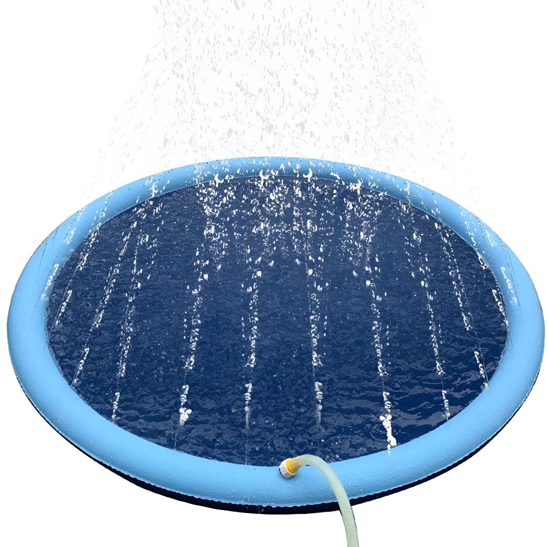 Dog Splash Pad Outdoor Water Play Mat For Dogs And Kids