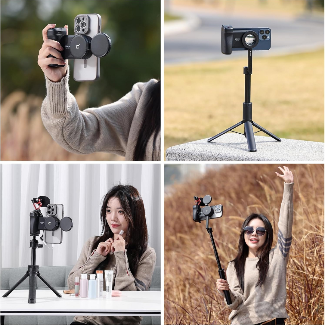 Magnetic Phone Tripod With Wireless Remote Control For Stability