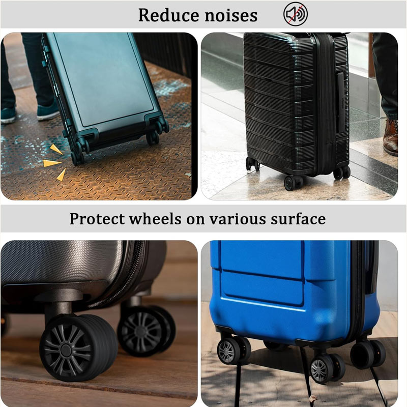 Silicone Luggage Wheel Cover Protective Case For Travel Rolls