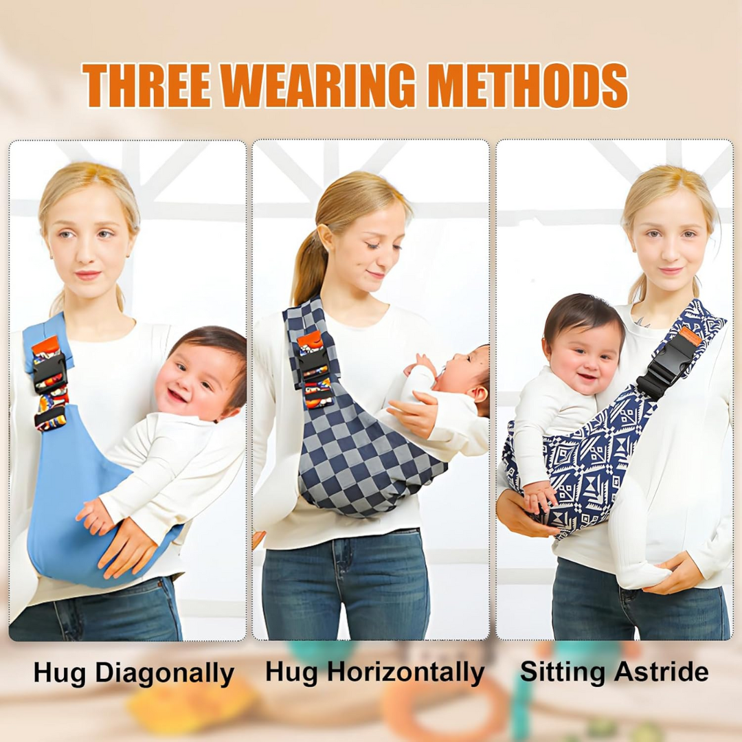 Ergonomic Baby Sling Carrier Adjustable Comfortable Infant Wrap