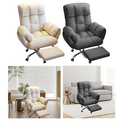 Executive Office Chair Reclining Seat With Leg Rest For Comfort