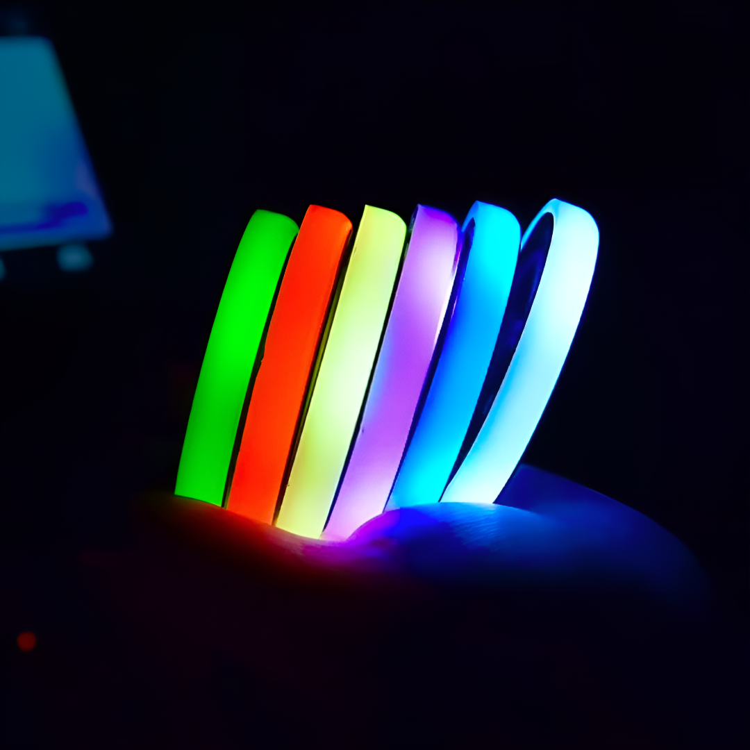 LED Car Cup Holder Coasters With Colorful Light For Vehicles