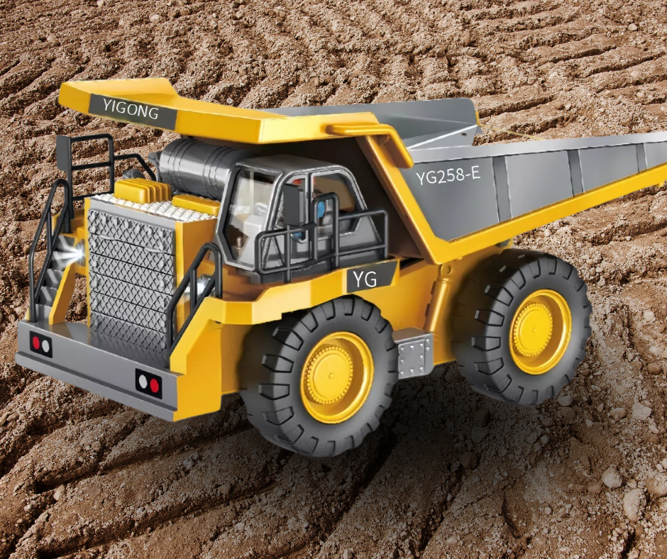 TinyBuilder RC Excavator Toy Durable Remote Control Construction Vehicle