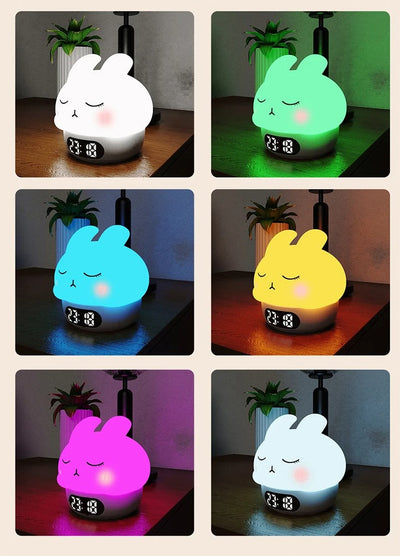 Digital Alarm Clock For Kids With Night Light Duck Or Bunny Design