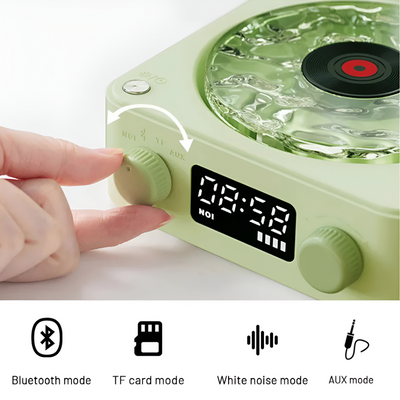 Retro Style Bluetooth Speaker With Wave Design And Clear Sound