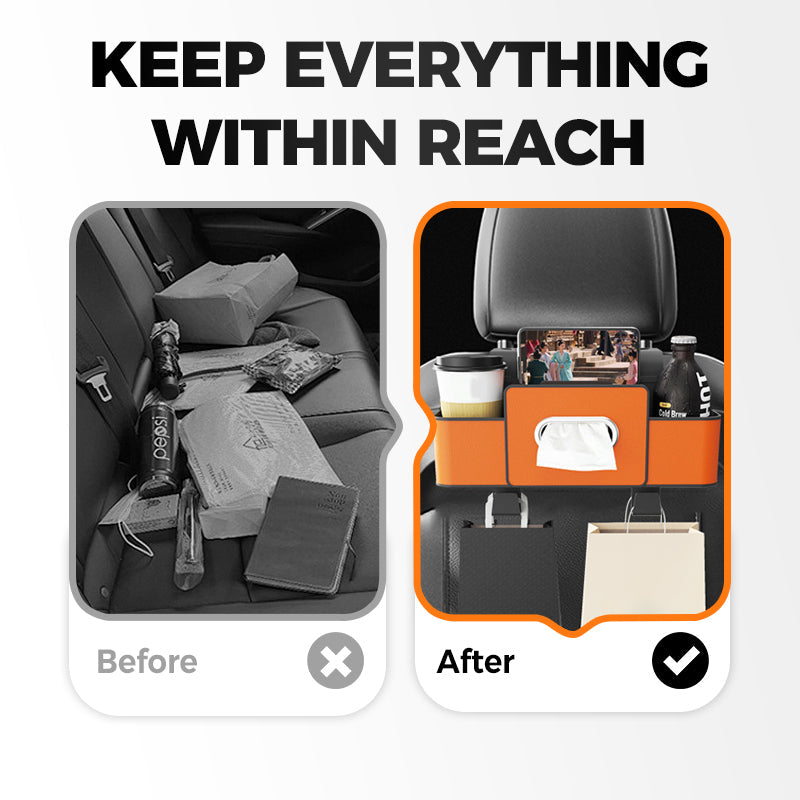 Multifunctional Waterproof Car Back Seat Organizer With Storage Pockets