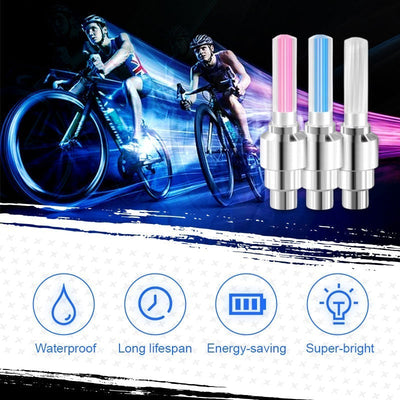 Waterproof LED Wheel Lights For Cars And Bikes Durable Bright