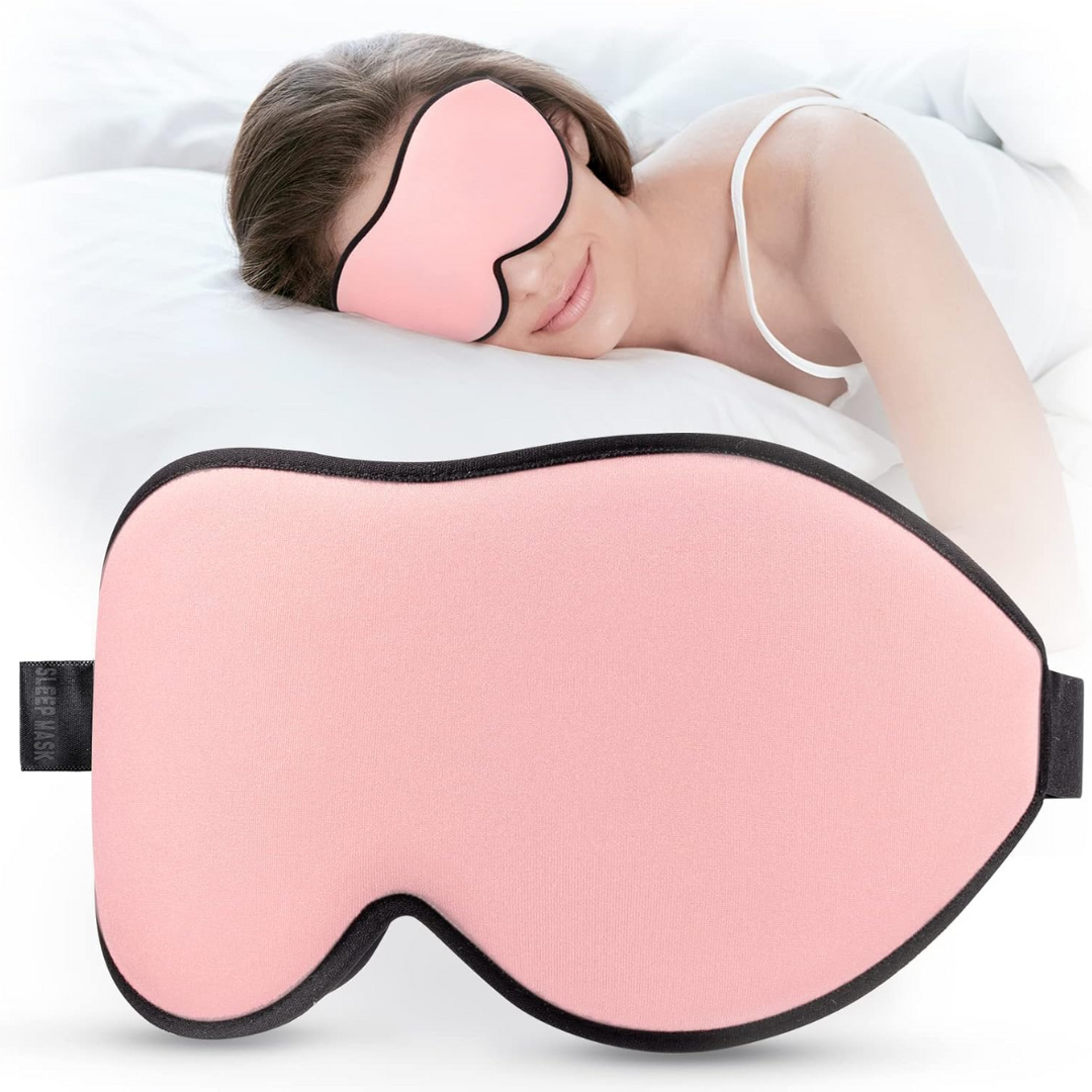 Light-Blocking Sleep Mask Soft Comfortable Adjustable Eye Cover
