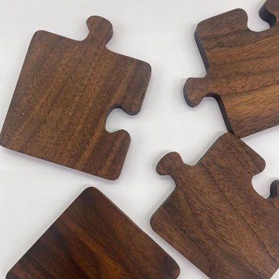 Rustic Walnut Wood Coaster Heat Resistant Durable Table Protector