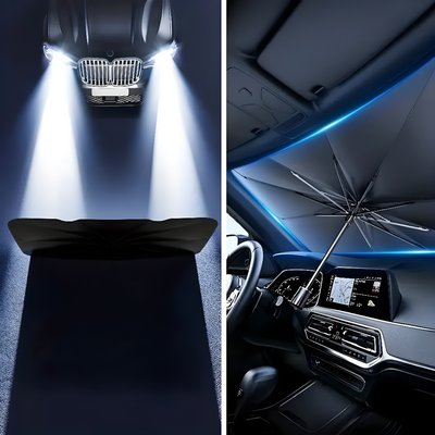 Foldable Car Windshield Sun Visor Umbrella For Sun Protection