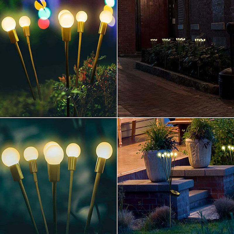 Solar Garden Light Starburst Outdoor Decorative Swing Lamp