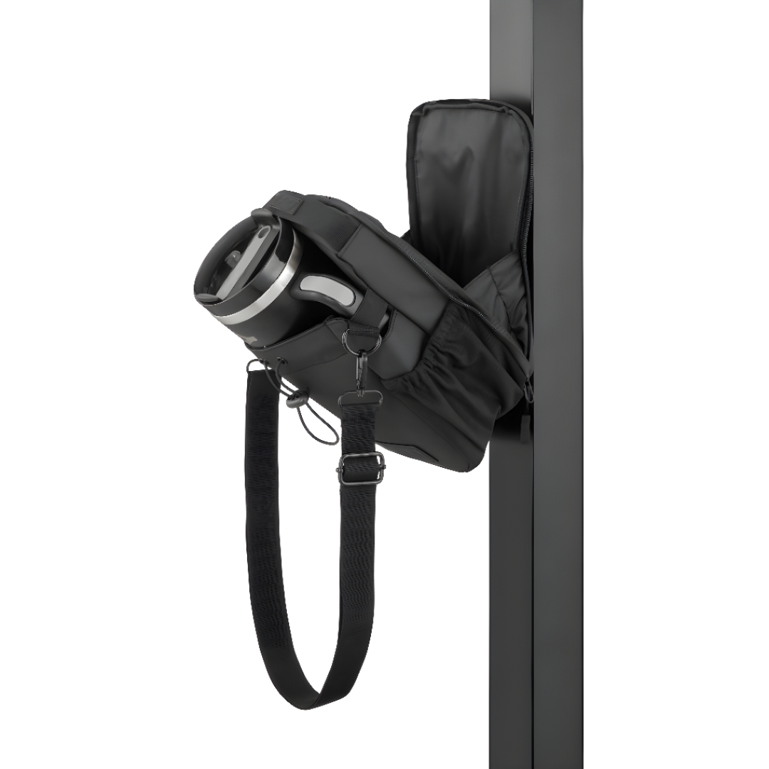 Magnetic Gym Crossbody Bag With Water Bottle Holder