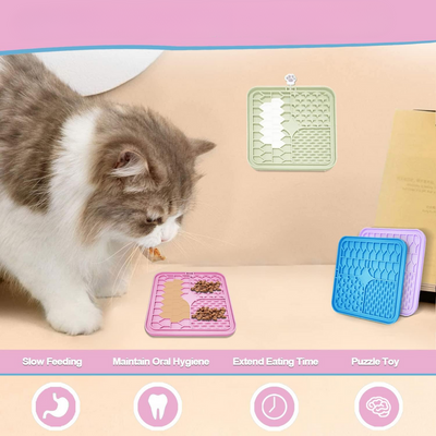 Dog Lick Mat For Dogs And Cats Food Treats Slow Feeder