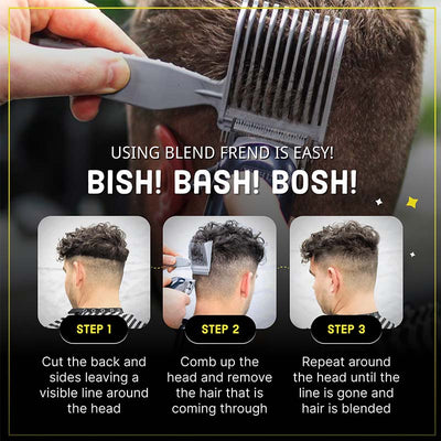 Men's Hair Clipper Comb For Precise Grooming And Styling