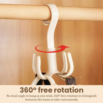 Thickened Durable Rotating Four-Claw Hook For Secure Hanging