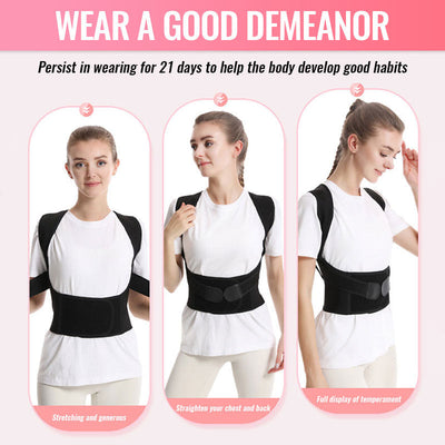 Back Posture Corrector For Comfortable Spine Alignment And Support