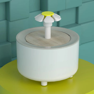 Electric Pet Water Fountain 1200ml USB Filtered Recirculating Bowl