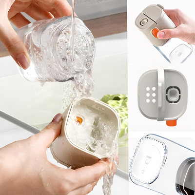 Push Button Salt And Pepper Dispenser Bottle For Easy Seasoning