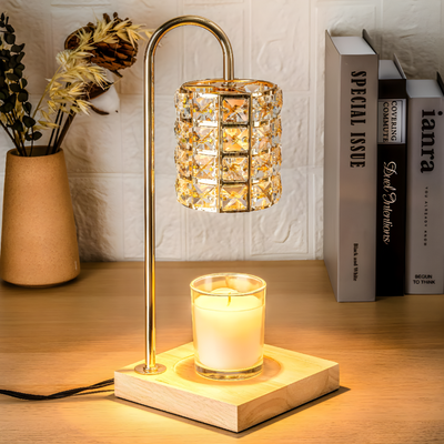 Candle Warmer Lamp With Adjustable Timer And Dimmer Controls