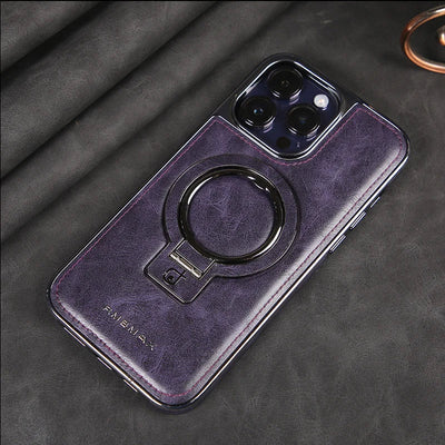 Leather Magnetic Phone Case Stand Holder For Mobile Devices