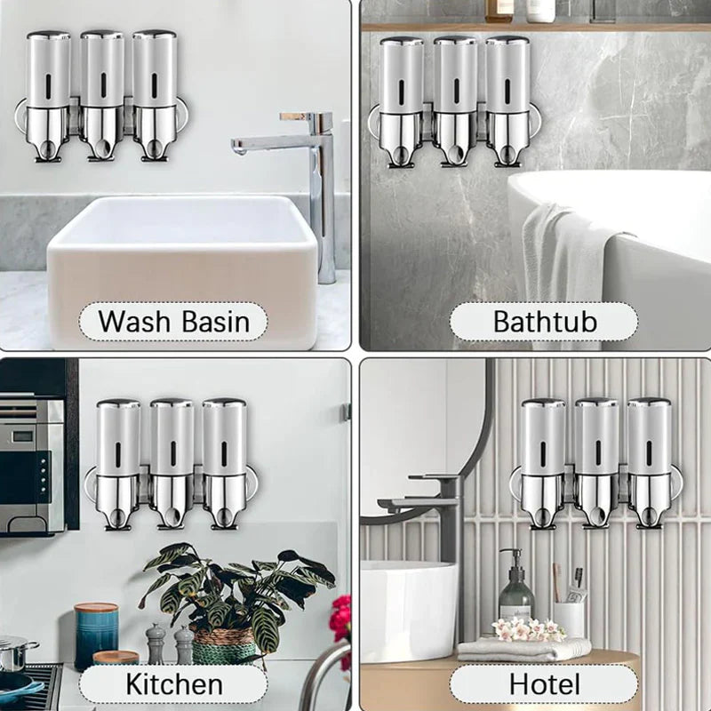 Bathroom Wall Mounted Soap Dispenser For Convenient Liquid Soap Use