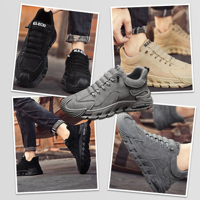 Men's Casual Walking Shoes Thick Sole Non Slip Comfort Sneakers