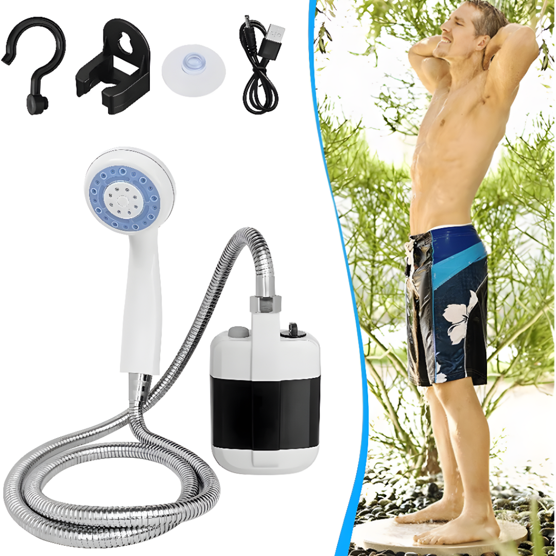 Rechargeable Portable Camping Shower Pump For Outdoor Use