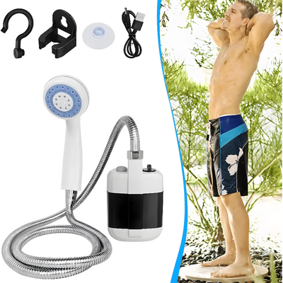 Rechargeable Portable Camping Shower Pump For Outdoor Use