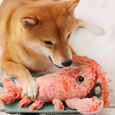 Interactive Lobster Dog Toy Moving Pet Chew Play Fun