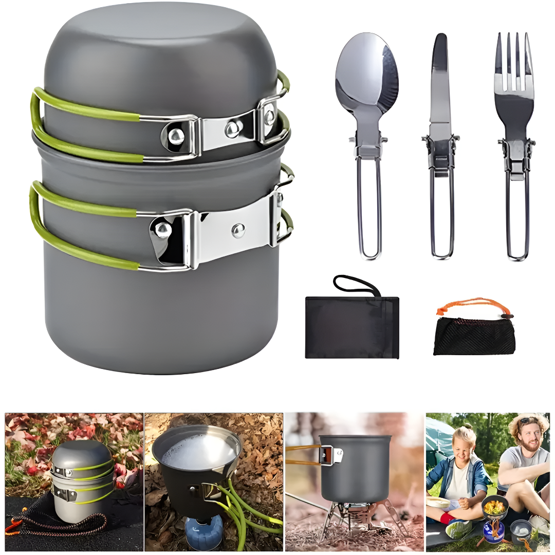 Lightweight Camping Cookware Set Portable Outdoor Cooking Essentials