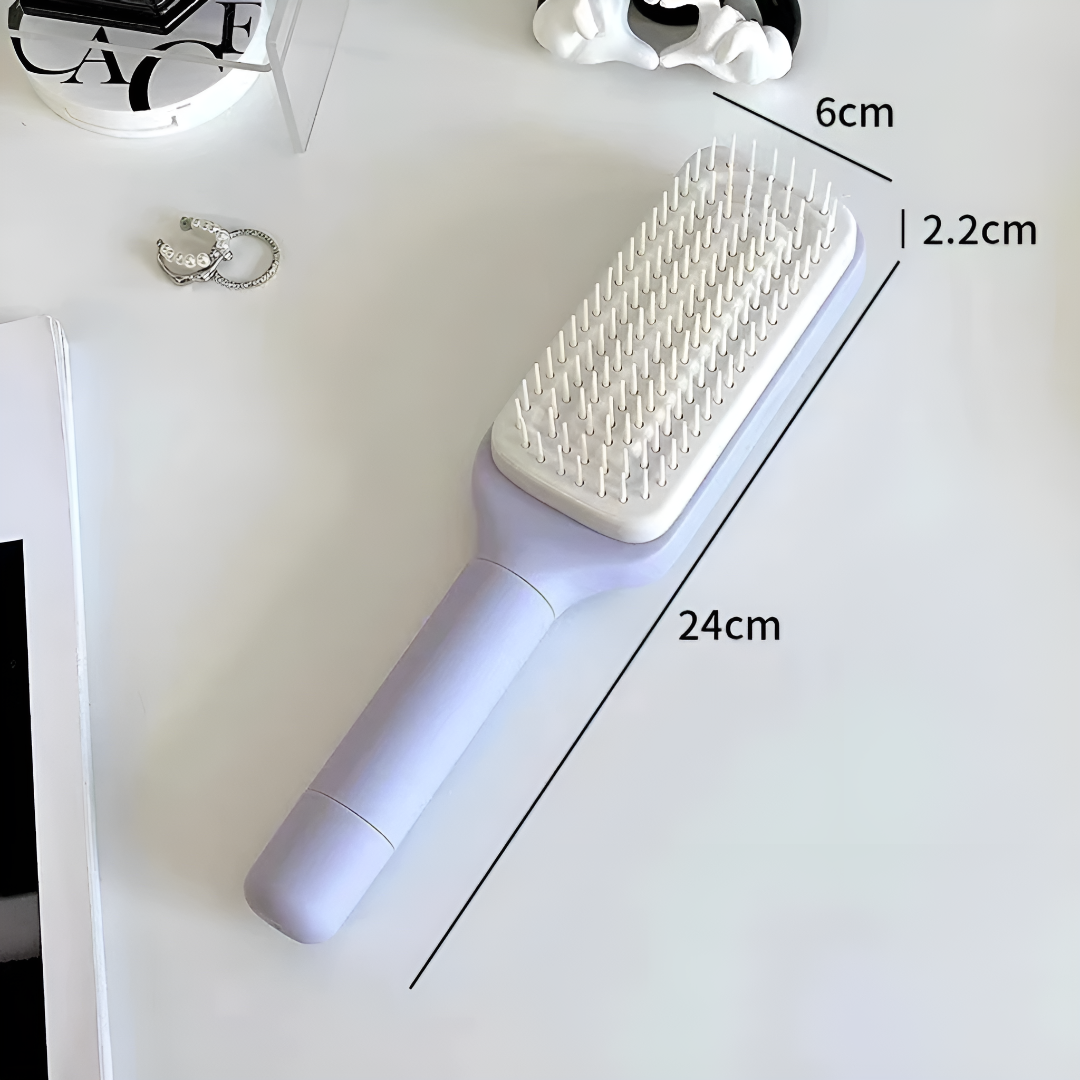 Self-Cleaning Hair Brush Easy Detangle And Hair Care Tool