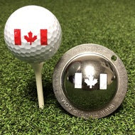 Stainless Steel Golf Ball Marker With Tin Cup Design
