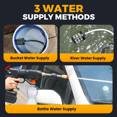 Cordless Portable Multi Function High Pressure Water Blaster Cleaner
