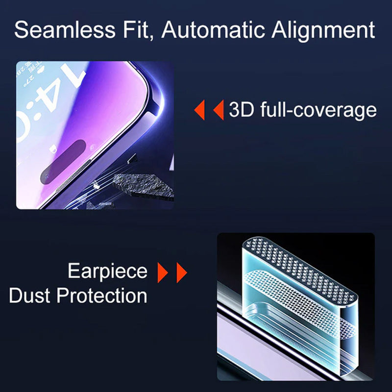Silk Screen Tempered Screen Protector Dust-Free Clear Film