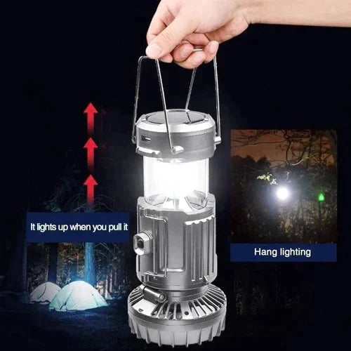 Portable LED Camping Lantern With Cooling Fan For Outdoor Use