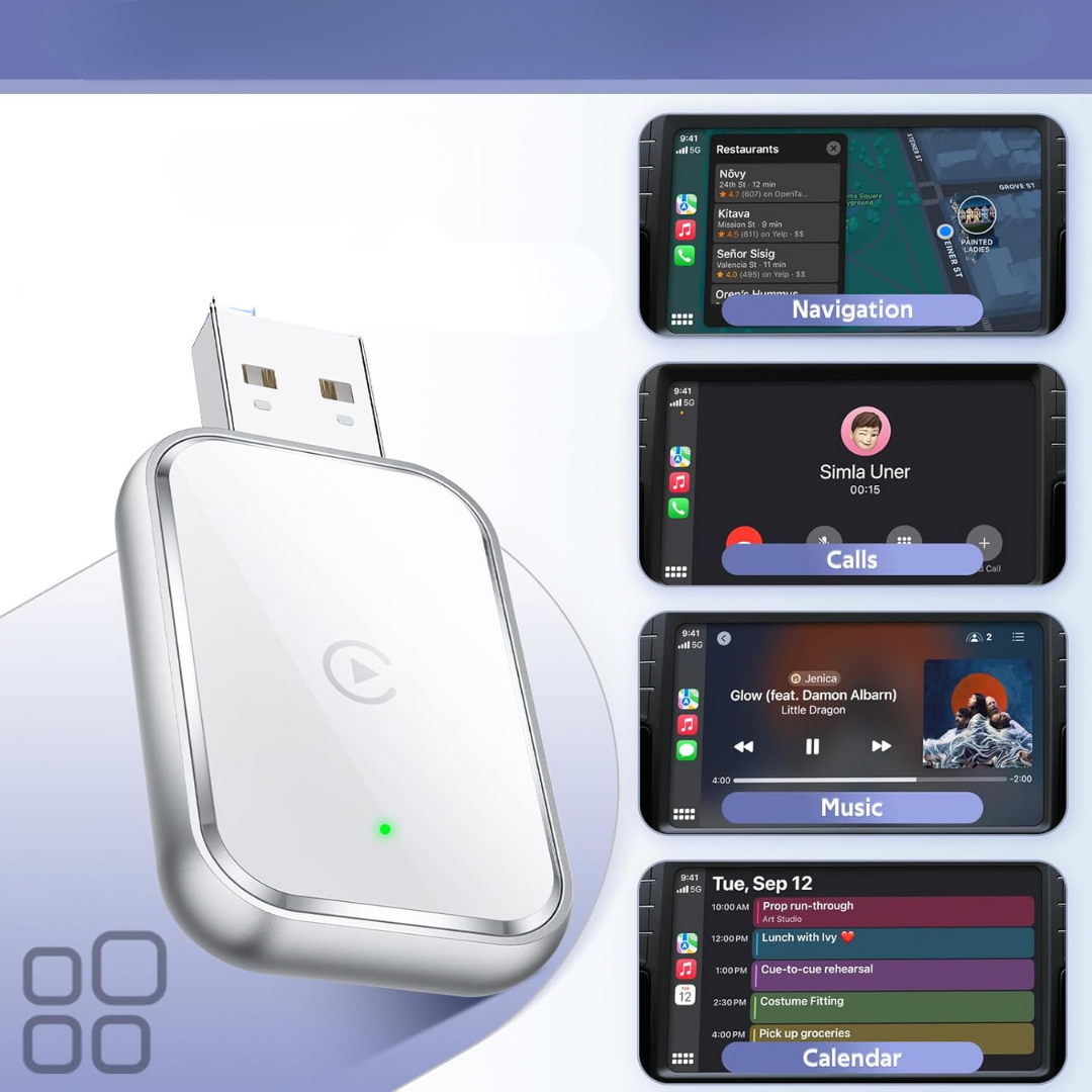 Wireless CarPlay Adapter For IPhone Easy Setup And Connectivity