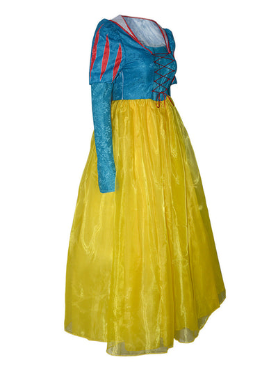Women Princess Dress Long Sleeve Elegant Maxi Costume For Adults
