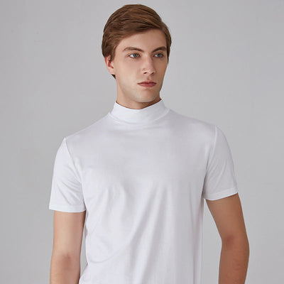 Men's Slim Fit T-shirt With Collar Stylish Casual Wear